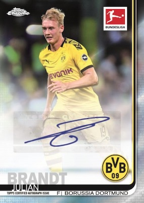 Click here to view No Purchase Necessary (NPN) Information for 2019-20 Topps Chrome Bundesliga Soccer Cards