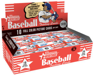 2019 Bowman Heritage Baseball Cards - Hobby Box