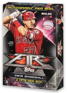 2019 Topps Fire Baseball - Collector's Box