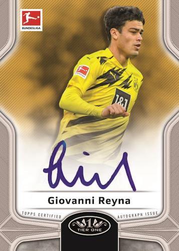 Click here to view No Purchase Necessary (NPN) Information for 2020-21 Topps Tier One Bundesliga Soccer Cards