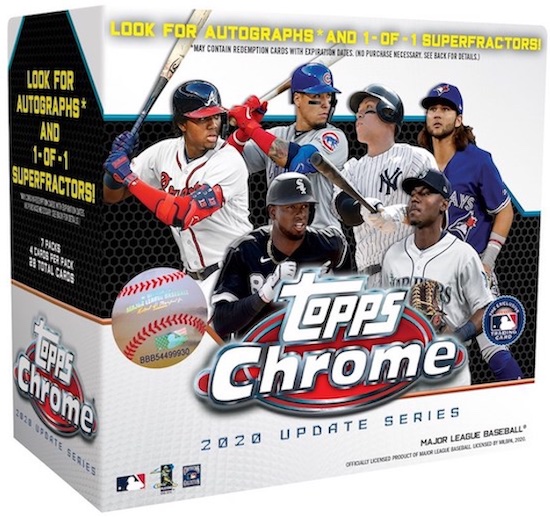 Click here to view No Purchase Necessary (NPN) Information for 2020 Topps Chrome Update Series Baseball Cards