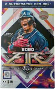 2020 Topps Fire Baseball Cards - Hobby Box