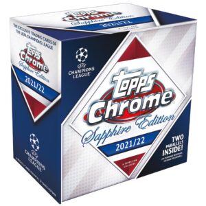 2021-22 Topps Chrome Sapphire Edition UEFA Champions League Soccer Cards - Hobby Box