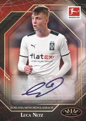 Click here to view No Purchase Necessary (NPN) Information for 2021-22 Topps Tier One Bundesliga Soccer Cards