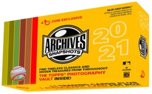 2021 Topps Archives Snapshots Baseball Cards - Hobby Box