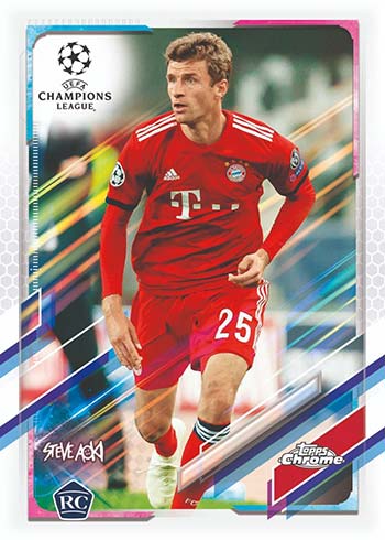 Click here to view No Purchase Necessary (NPN) Information for 2020-21 Topps Chrome X Steve Aoki Neon Future UEFA Champions League Soccer Cards