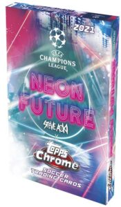 2020-21 Topps Chrome X Steve Aoki Neon Future UEFA Champions League Soccer Cards - Hobby Box