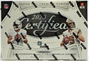 2020 Panini Certified Football Cards - Hobby Box