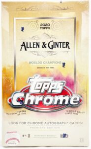 2020 Topps Allen & Ginter Chrome Baseball Cards - Hobby Box