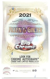 2021 Topps Allen & Ginter Chrome Baseball Cards - Hobby Box