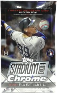 2021 Topps Stadium Club Chrome Baseball Cards - Hobby Box