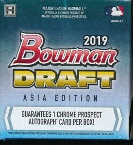 2019 Bowman Draft Baseball Cards - Asia Edition