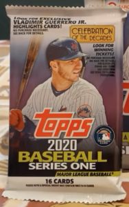 2020 Topps Series 1 Baseball Cards - Single Pack (Target)