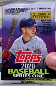 2020 Topps Series 1 Baseball Cards - Single Pack (Walmart)