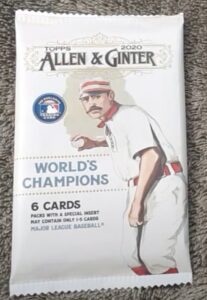2020 Topps Allen & Ginter Baseball Cards - Gravity Pack