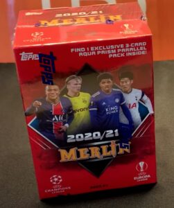 2020-21 Topps Merlin Chrome UEFA Champions League Europa League Soccer Cards - Blaster Box