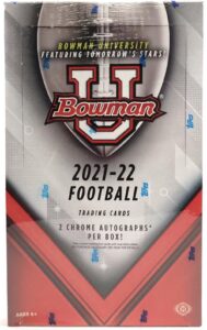 2021-22 Bowman University Football Cards - Hobby Box