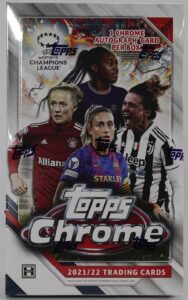 2021-22 Topps Chrome UEFA Women’s Champions League Soccer Cards - Hobby Box