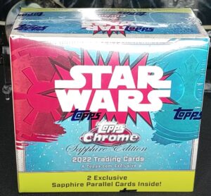 2022 Topps Chrome Sapphire Edition Star Wars Trading Cards - Hobby Box