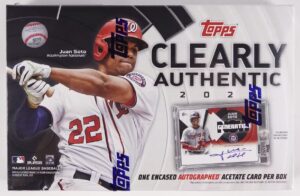 2022 Topps Clearly Authentic Baseball Cards - Hobby Box