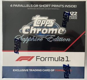 2022 Topps Chrome Sapphire Edition Formula 1 Racing Cards - Hobby Box