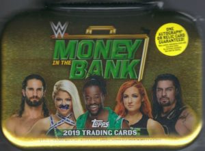 2019 Topps WWE Money in the Bank Wrestling Cards - Tin Box
