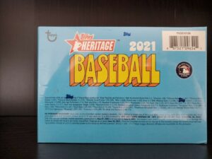 2021 Topps Heritage Baseball Cards - Mega Box (Target) - No Purchase Necessary (NPN) Information