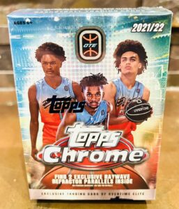 2021-22 Topps Chrome OTE Overtime Elite Basketball Cards - Blaster Box