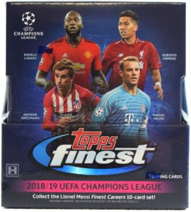 2018-19 Topps Finest UEFA Champions League Soccer - Hobby Box